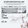 XVX Plum Blossom Cherry Profile Double-Shot Dye-Sub PBT Keycap Set (127-Key)