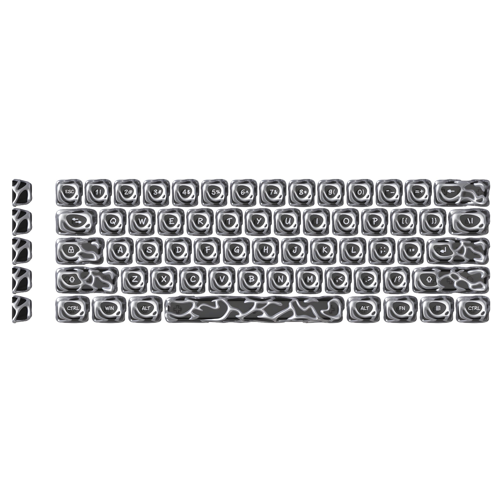 XVX Venom Themed Liquid Metallic Electroplating ABS+PC Keycap Set