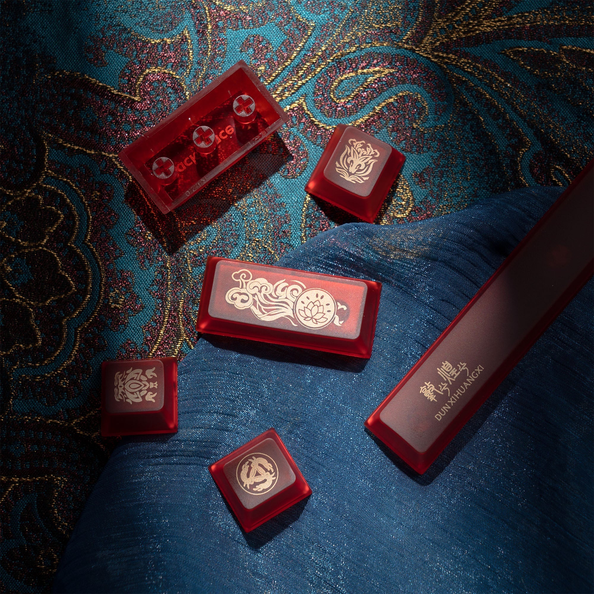 XVX Dunhuang Themed Cherry Profile Dye-Sub PBT Keycaps 212-Key Full Set