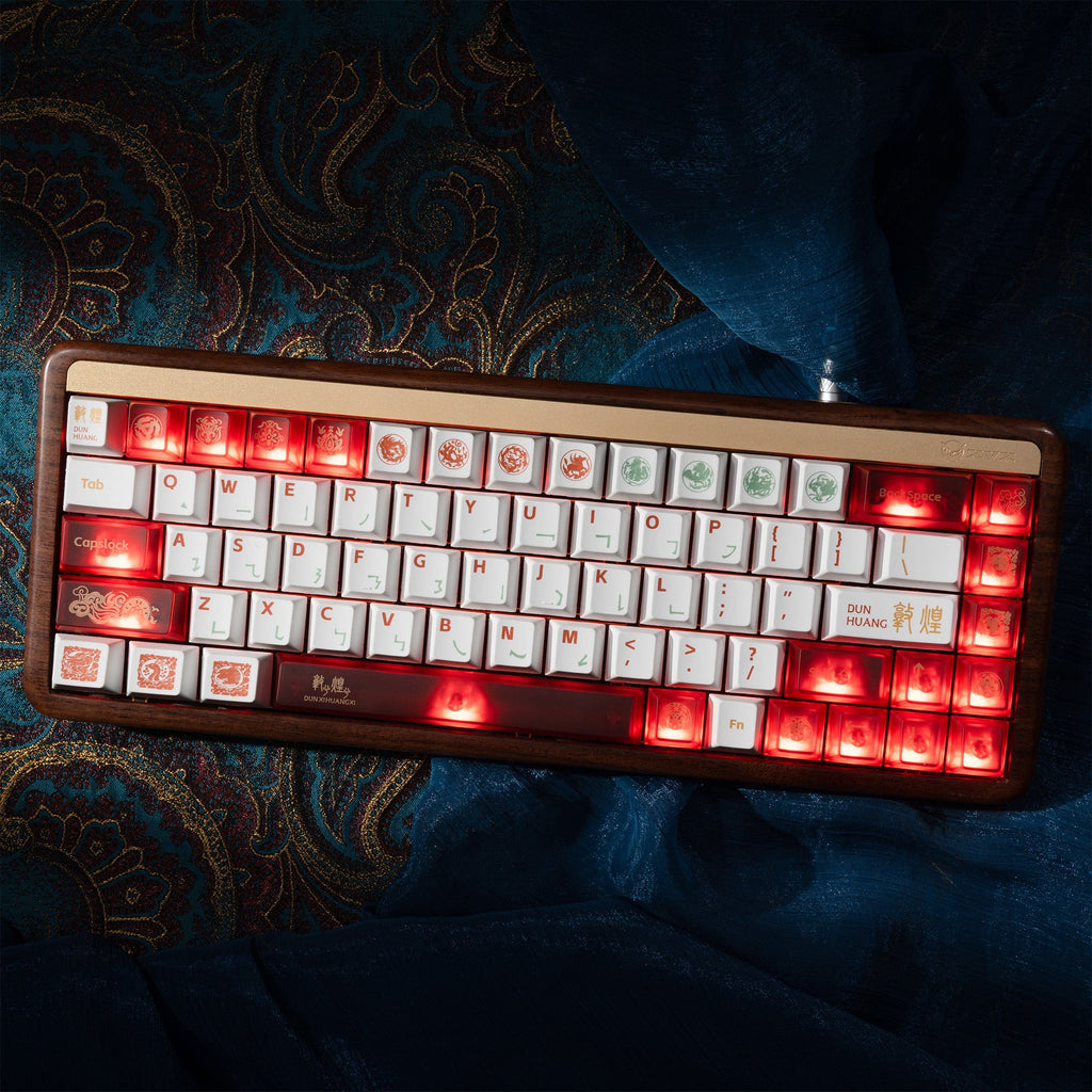 XVX Dunhuang Themed Cherry Profile Dye-Sub PBT Keycaps 212-Key Full Set