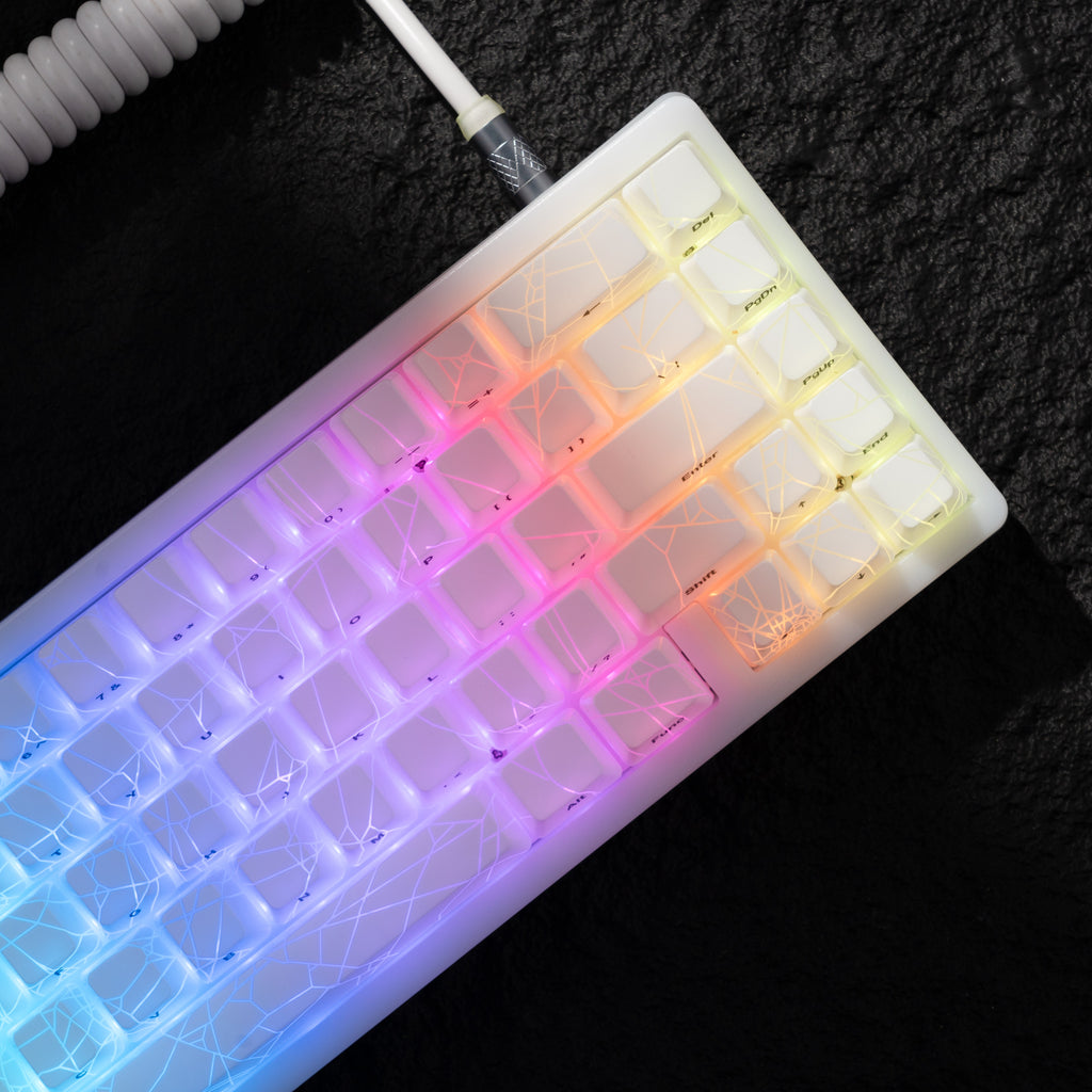 XVX M67 JadeStone Spider Web VIA Tri-Mode Mechanical Keyboard with IMD-Tech Keycaps
