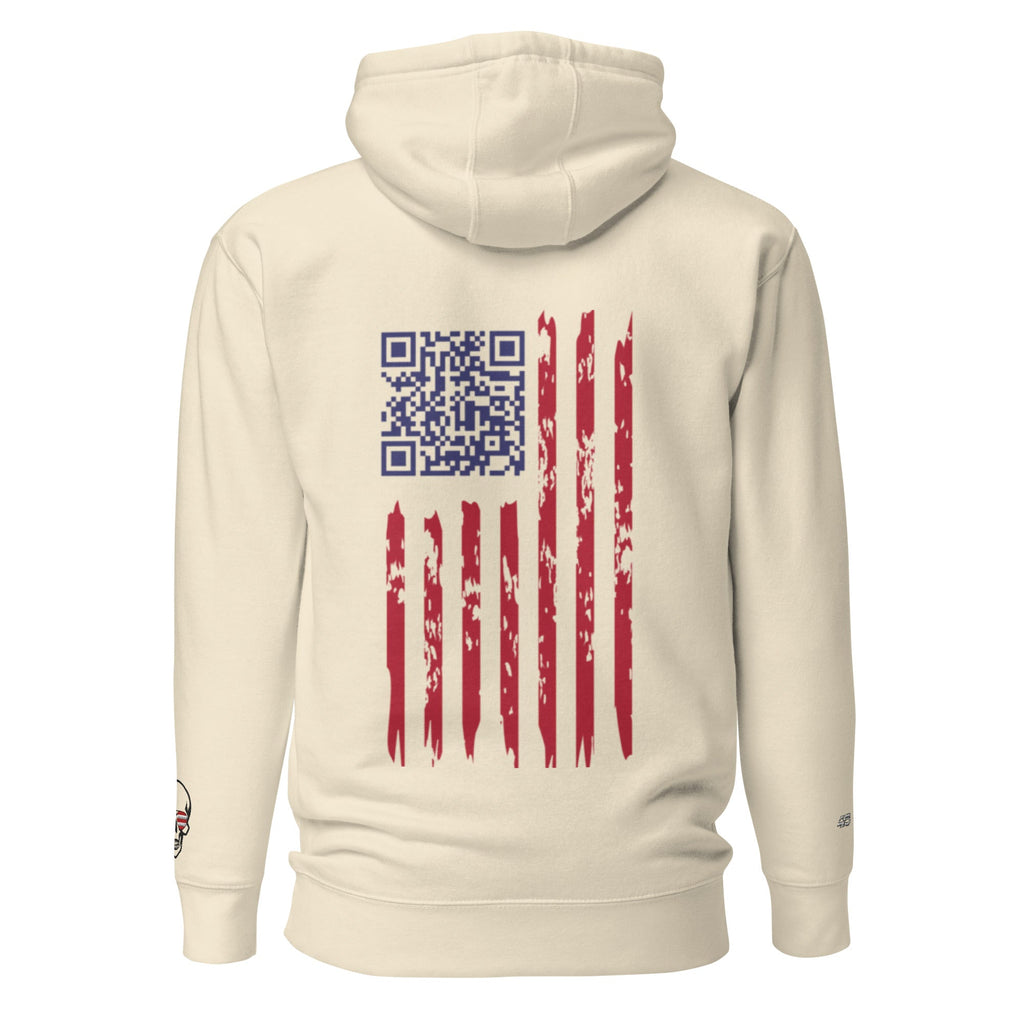 We the People Embroidered + easter-egg QR Code - Trump Dance - Unisex comfy Hoodie