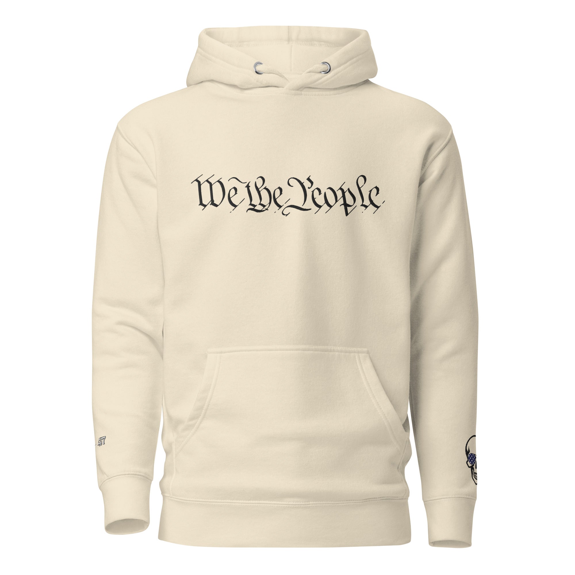 We the People Embroidered + easter-egg QR Code - Trump Dance - Unisex comfy Hoodie