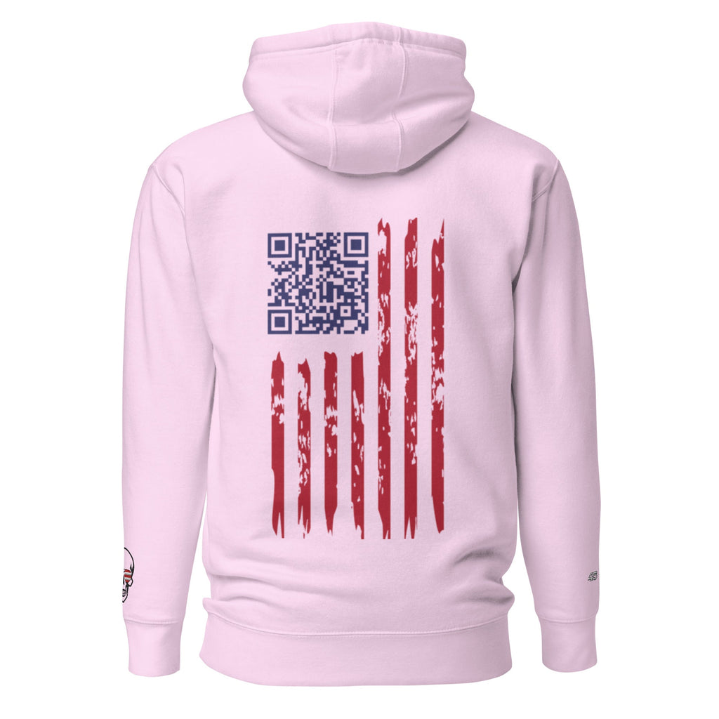We the People Embroidered + easter-egg QR Code - Trump Dance - Unisex comfy Hoodie