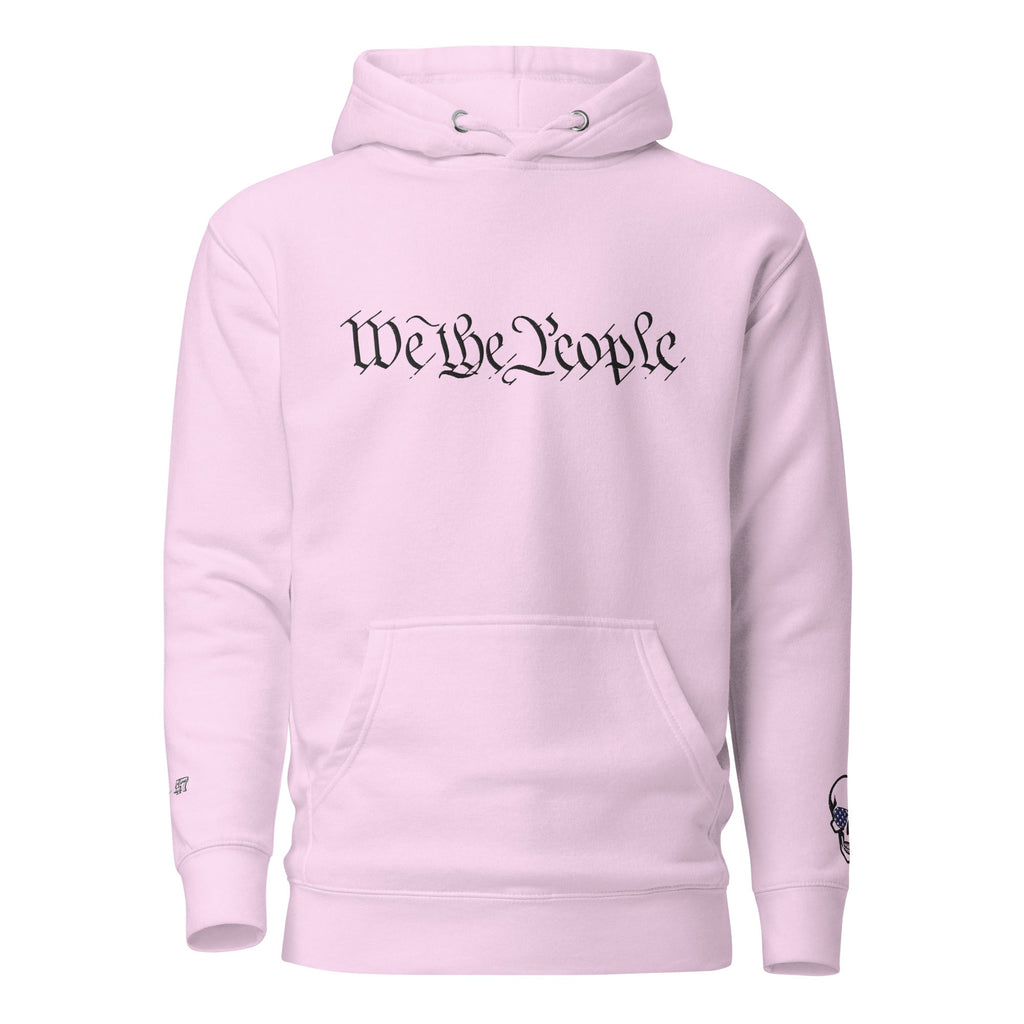 We the People Embroidered + easter-egg QR Code - Trump Dance - Unisex comfy Hoodie