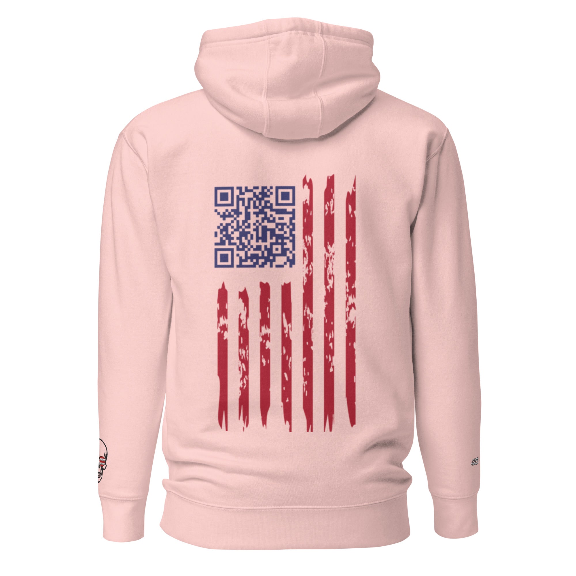 We the People Embroidered + easter-egg QR Code - Trump Dance - Unisex comfy Hoodie