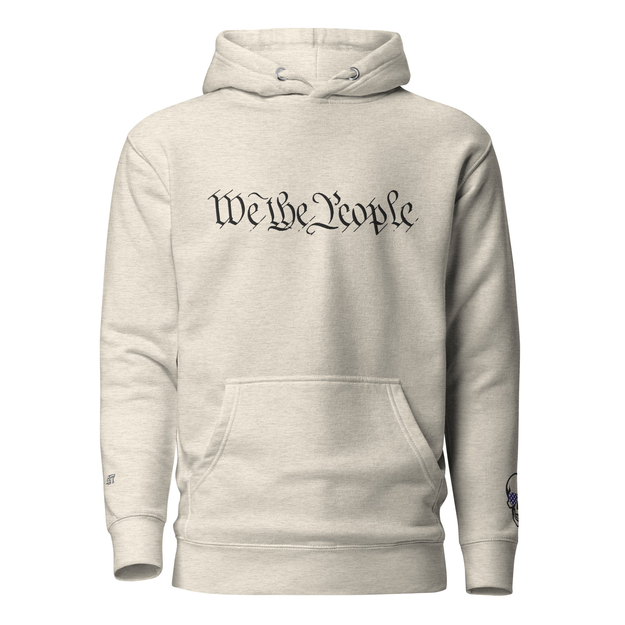We the People Embroidered + easter-egg QR Code - Trump Dance - Unisex comfy Hoodie