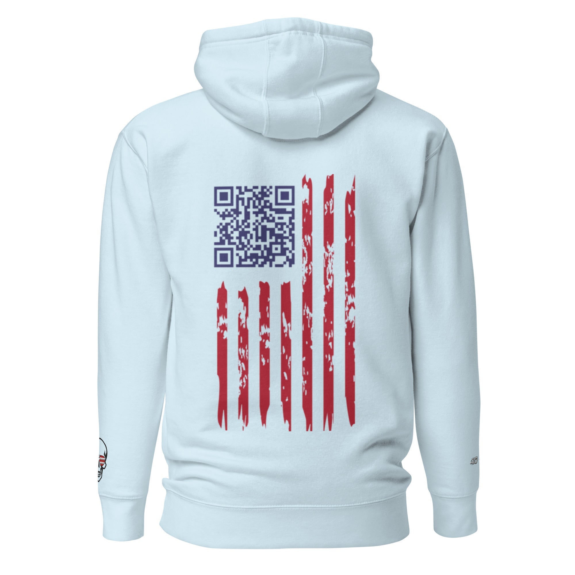 We the People Embroidered + easter-egg QR Code - Trump Dance - Unisex comfy Hoodie