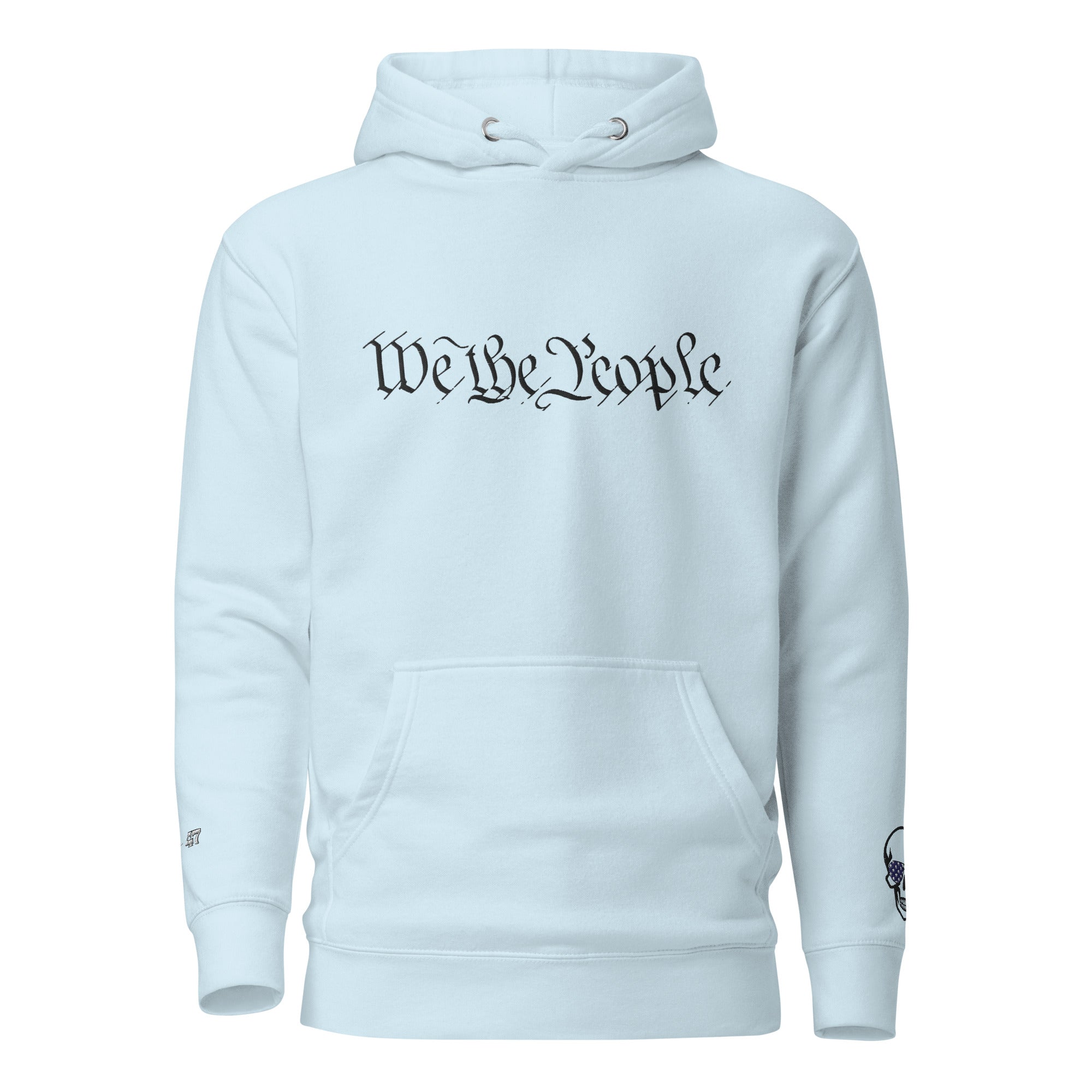 We the People Embroidered + easter-egg QR Code - Trump Dance - Unisex comfy Hoodie