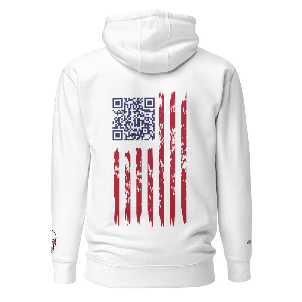 We the People Embroidered + easter-egg QR Code - Trump Dance - Unisex comfy Hoodie