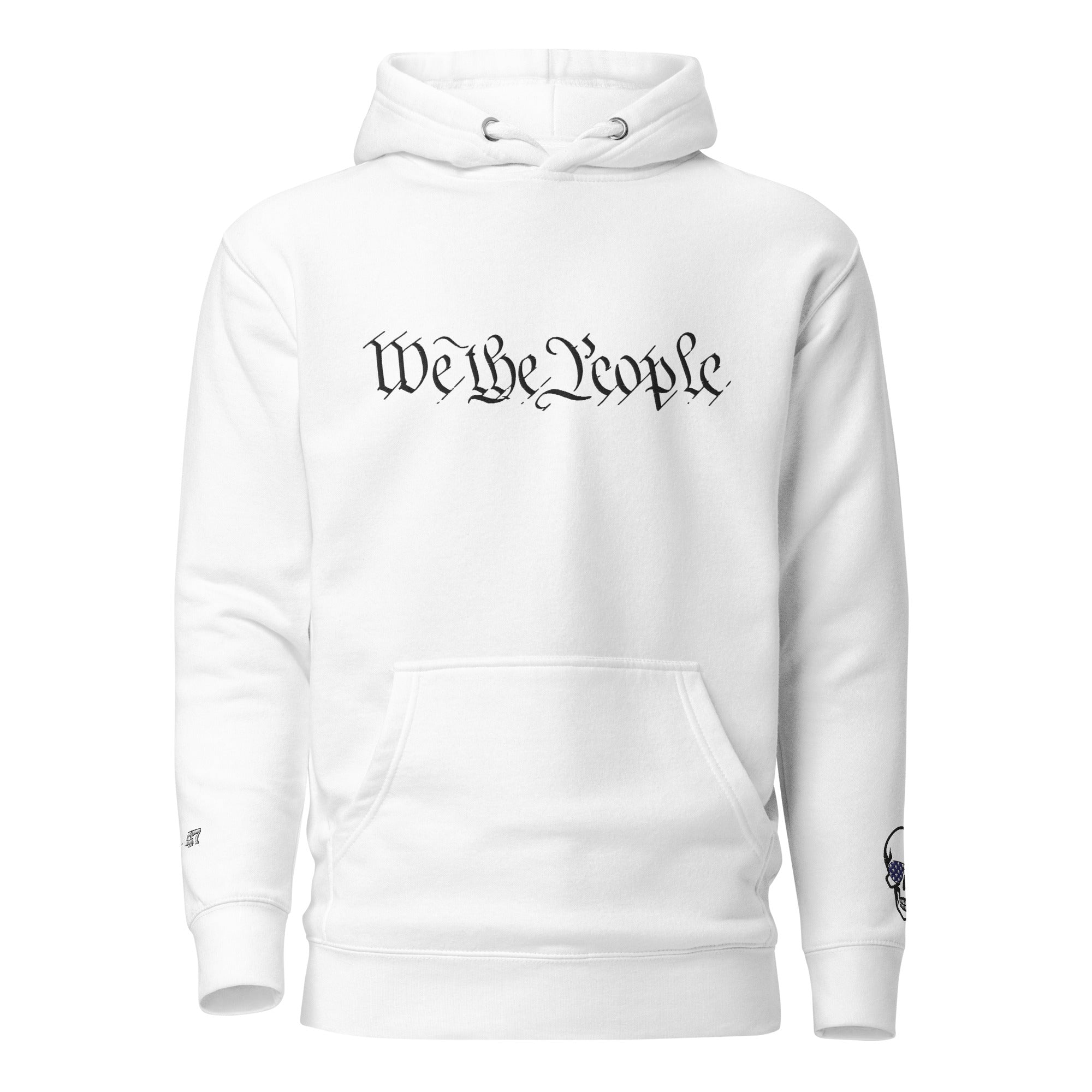 We the People Embroidered + easter-egg QR Code - Trump Dance - Unisex comfy Hoodie