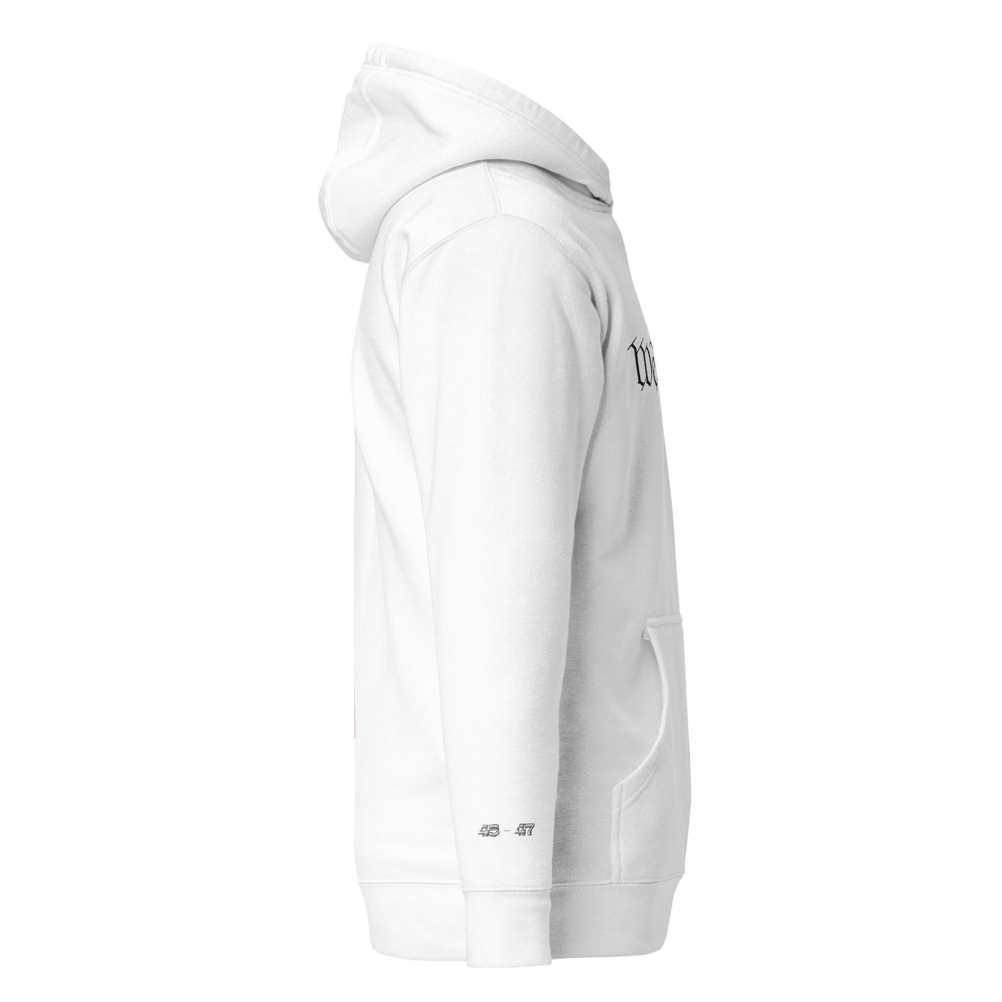We the People Embroidered + easter-egg QR Code - Trump Dance - Unisex comfy Hoodie